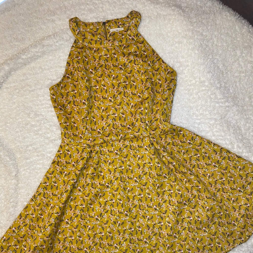 Copper Key Floral Dress